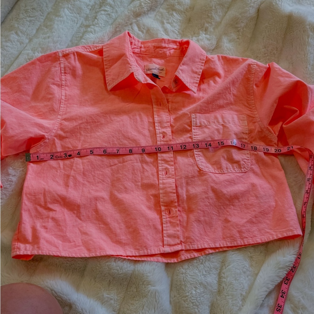 Universal Thread Button-Down Crop Shirt - image 5